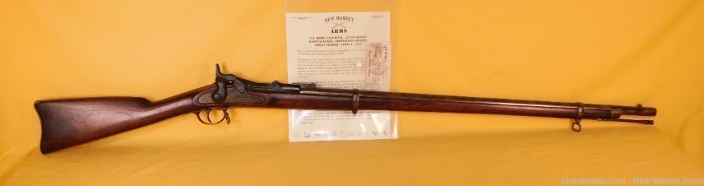 Scarce Springfield Model 1868 .50-70 Trapdoor Rifle c. 1870-img-1
