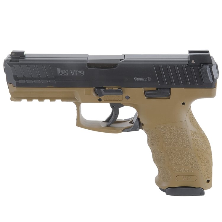 HK VP9 9mm FDE Pistol w/(3) 17rd Mags, Night Sights 81000226-img-0
