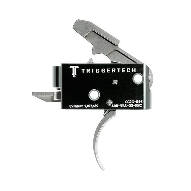 TriggerTech AR15 Competitive Curved SS/Blk Two Stage Trigger AR0-TBS-33-NNC-img-0