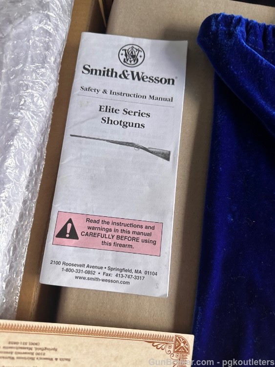 Engraved Smith & Wesson / Elite Gold S/S 20GA 26" Box + Heirloom Warranty-img-14