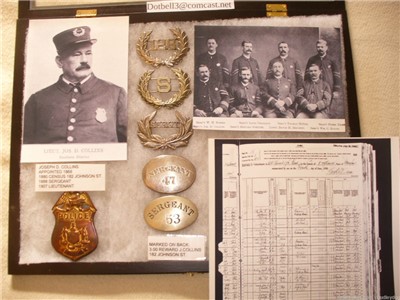 1868-1907 Baltimore City Police Badge Set Named Sergeant Lieutenant
