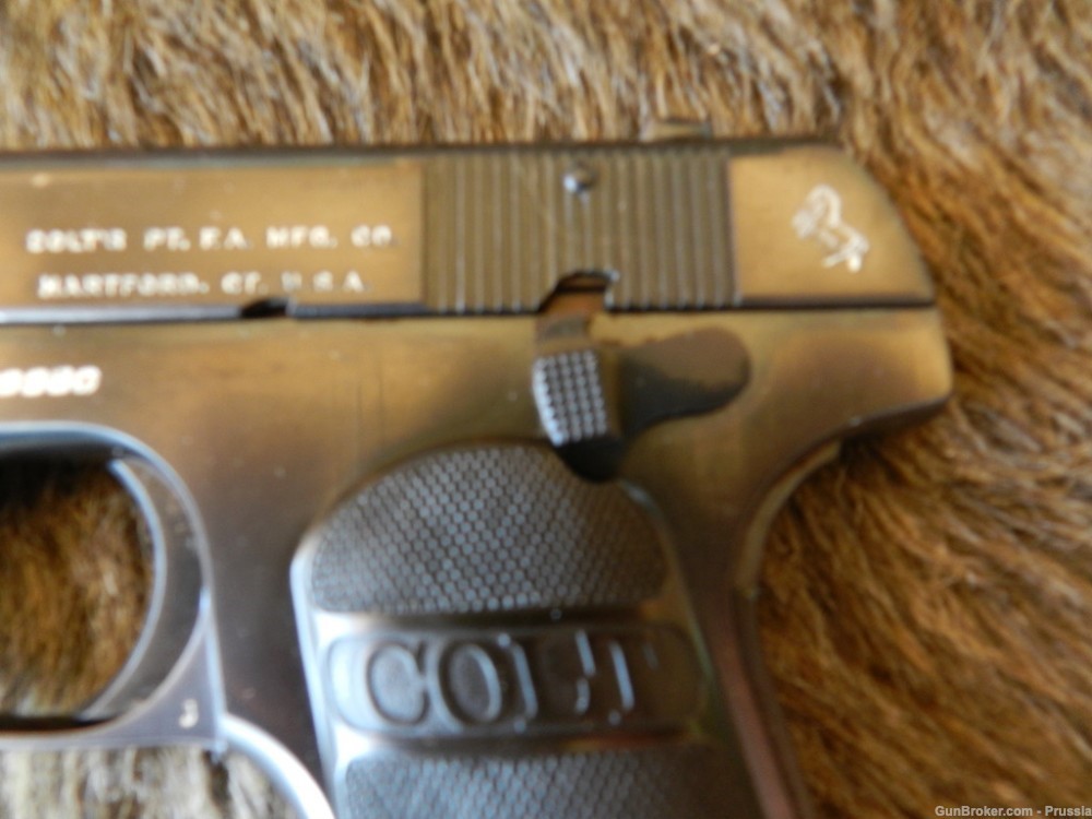 Colt 1903 Pocket Hammerless 32 Rimless 3 3/4" Blue 97% in Box-img-2
