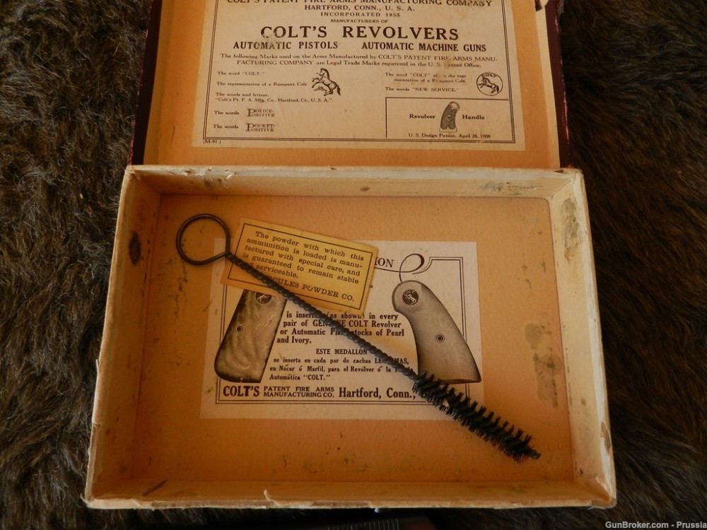 Colt 1903 Pocket Hammerless 32 Rimless 3 3/4" Blue 97% in Box-img-12