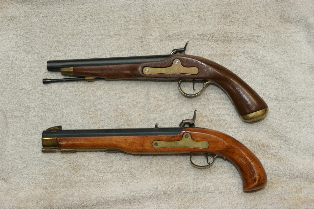 Two Jukar Cap and Ball Pistols-img-1