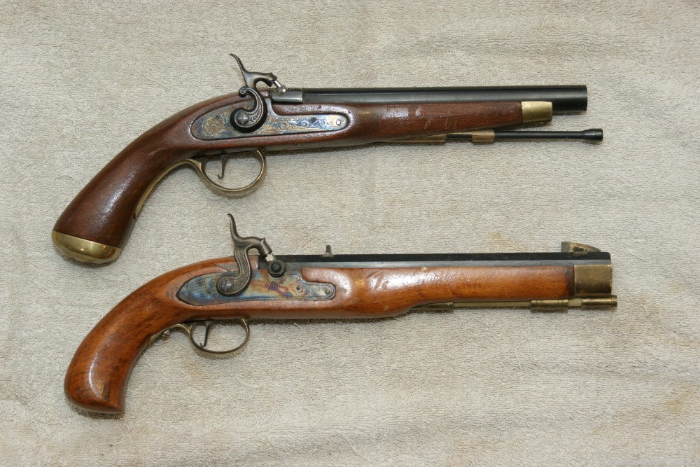 Two Jukar Cap and Ball Pistols-img-0