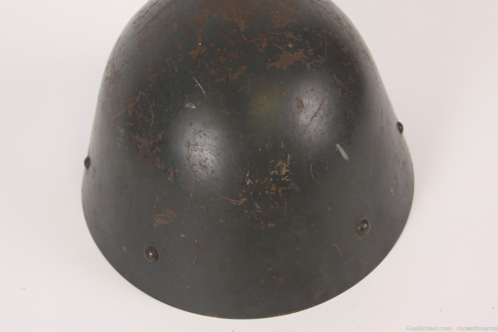 Original Rare Czech WWII Vz32 / M32 Converted "Egg-Shell" Steel Helmet-img-4