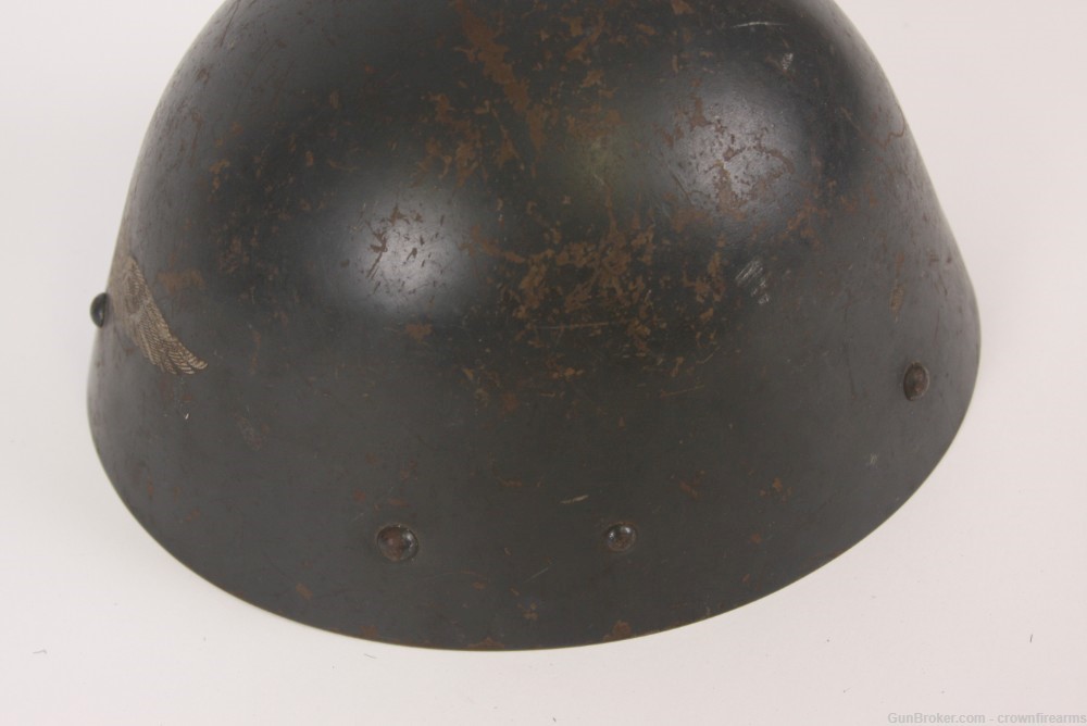 Original Rare Czech WWII Vz32 / M32 Converted "Egg-Shell" Steel Helmet-img-5
