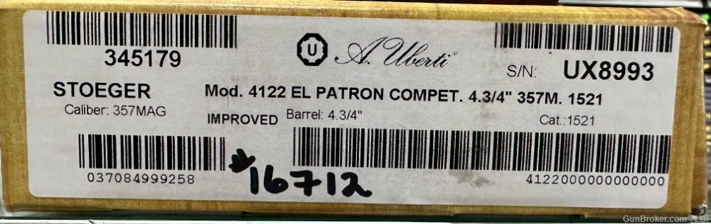A. Uberti El Patron Competition .357Mag 4.75" Barrel Color Case Hardened-img-2