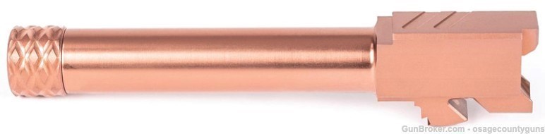 Zev Technologies Pro Match Threaded Barrel for Glock 19 Gen 1-5 - Bronze-img-1