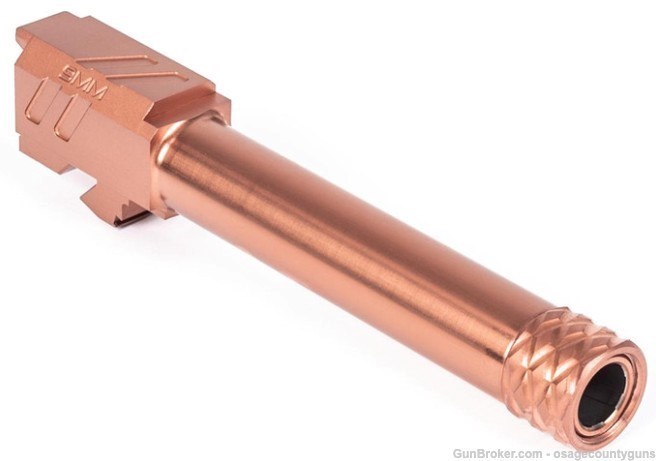 Zev Technologies Pro Match Threaded Barrel for Glock 19 Gen 1-5 - Bronze-img-2