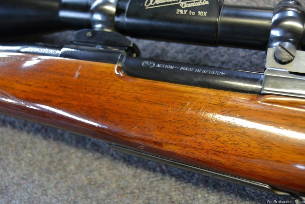 Rare Weatherby FN Deluxe Pre MK V .300 Wby mag Left Handed Rifle Made 1957-img-5
