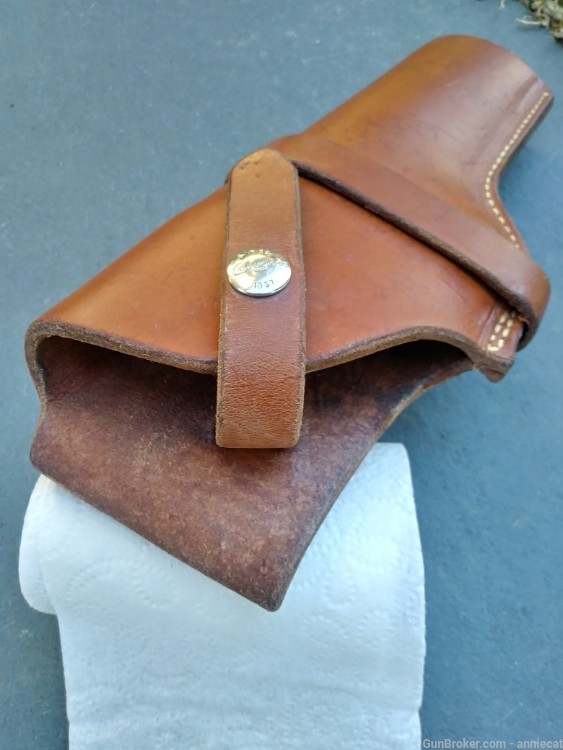Vintage leather George Lawrence holster for colt 1911-img-5