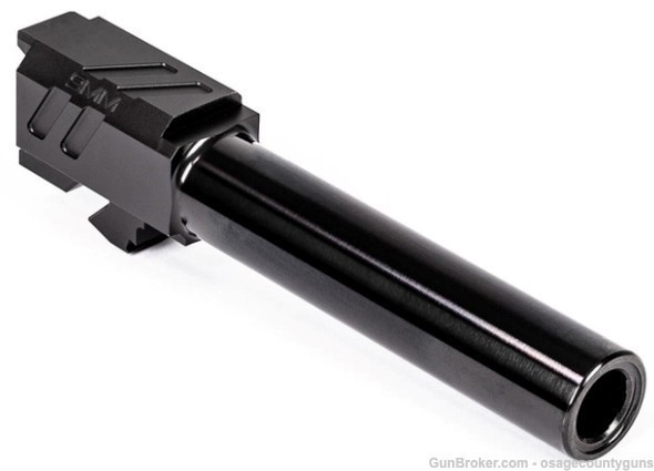 Zev Technologies Pro Match Barrel for Glock 19 Gen 1-5 - Black-img-2