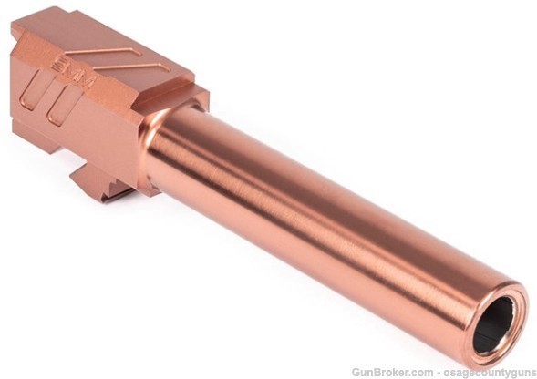 Zev Technologies Pro Match Barrel for Glock 19 Gen 1-5 - Bronze-img-2