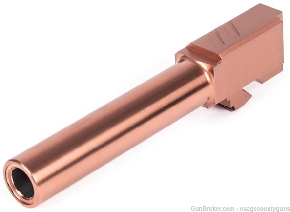 Zev Technologies Pro Match Barrel for Glock 19 Gen 1-5 - Bronze-img-3