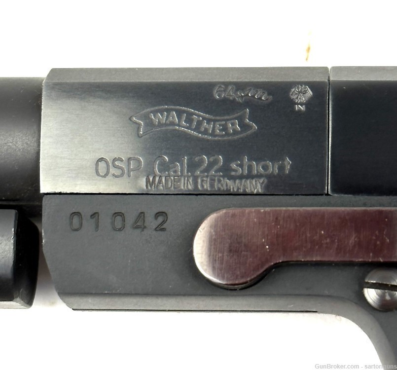 Walther osp .22 short semi auto pistol -img-7