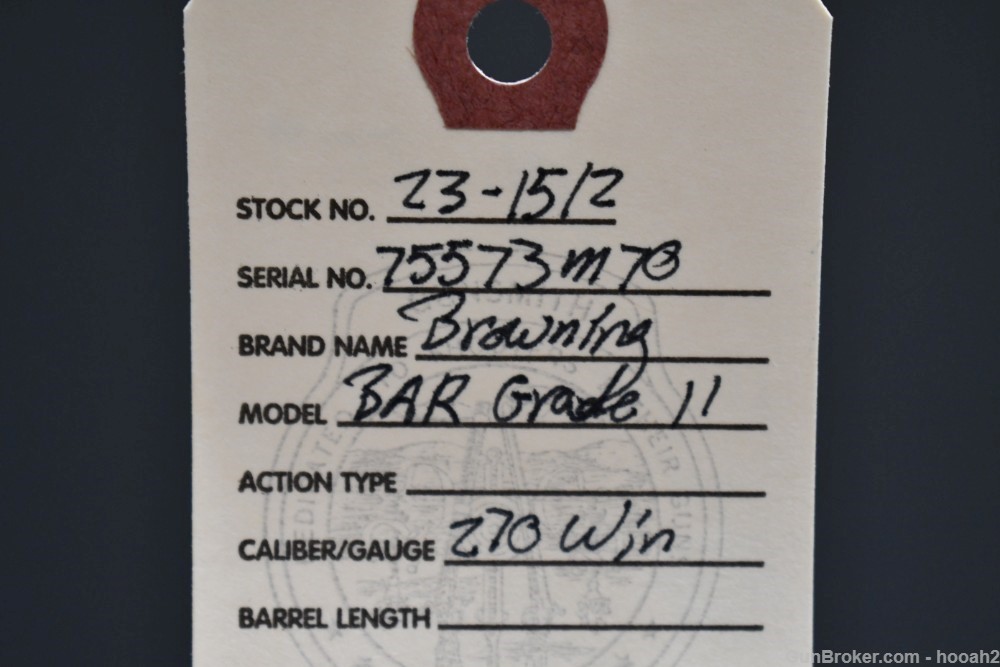 Belgian Browning BAR Grade II Semi Auto Rifle 270 Win 1970 C&R-img-1