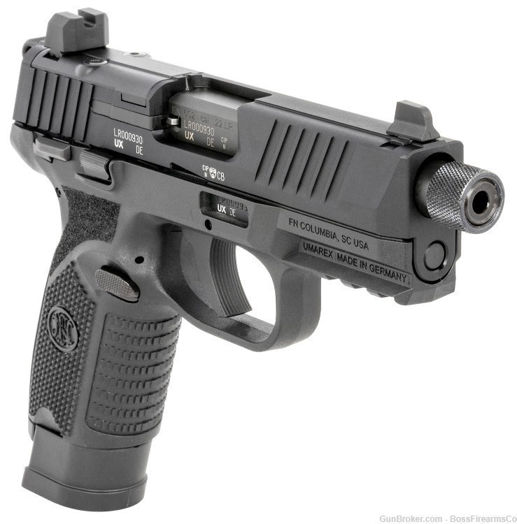 FN America 502 Tactical .22 LR Semi-Auto Optic Ready Pistol 4.6" 66-101010-img-2