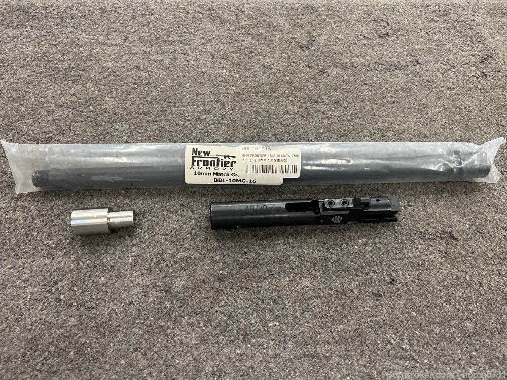 New Frontier 16" 10mm Barrel, Kaw Valley 40/10mm BCG , and Spacer-img-0