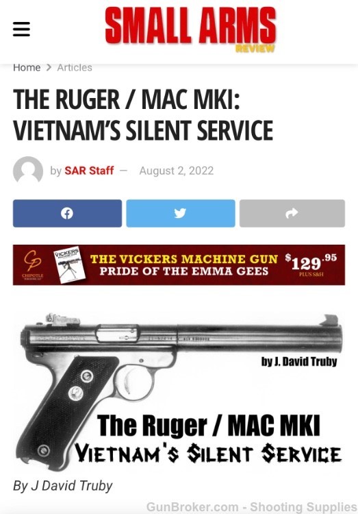 Ruger MAC Mark 1 Suppressed Vietnam MKI MK1-img-6