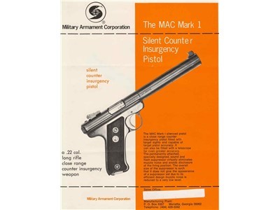Ruger MAC Mark 1 Suppressed Vietnam MKI MK1