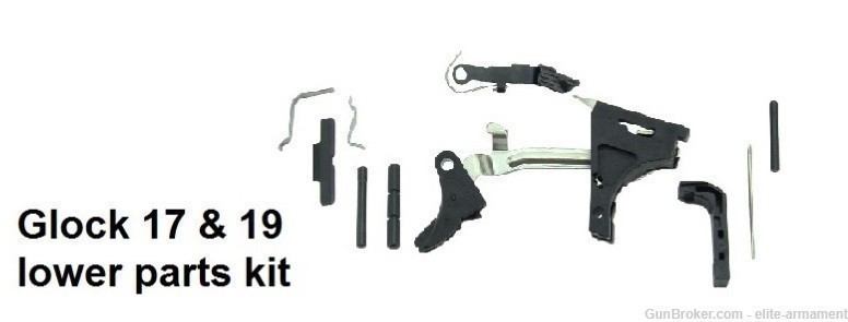 Lower Parts Kit For Both Glock 17 & Glock 19 Gen 3 Polymer80 Compatible-img-0