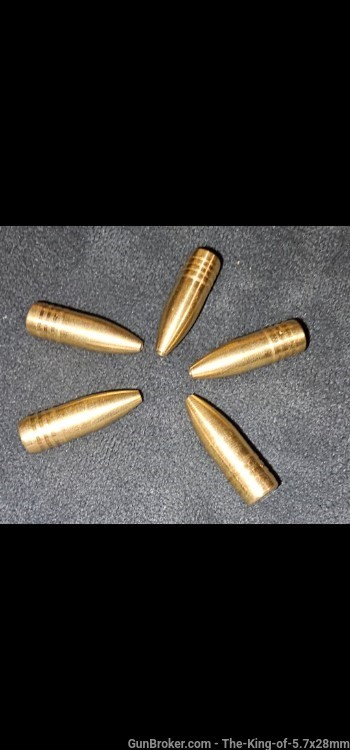 (10) 308 solid brass 126gr bullets steel core Barnes Solids M993 M80A1 M61-img-0