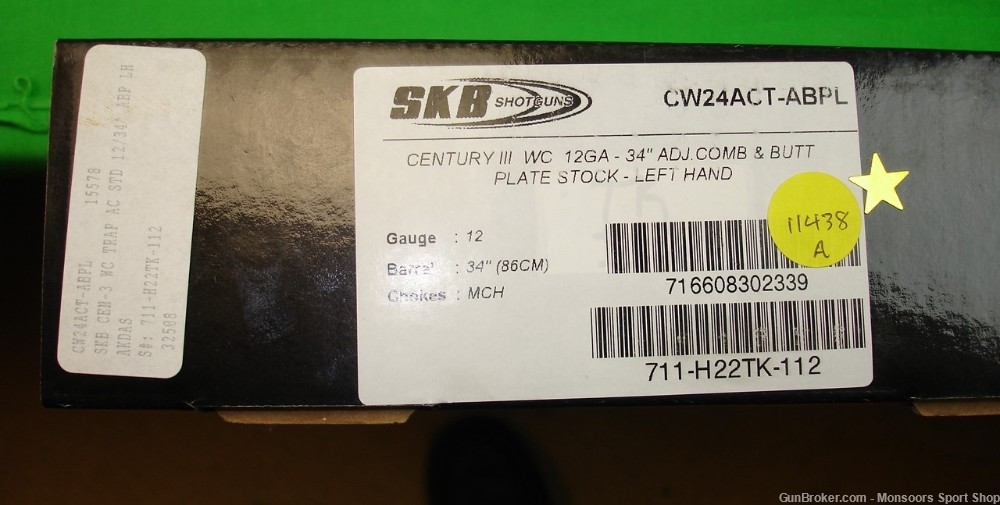 SKB Century III Trap - 12ga / 34" Bbl - Left Hand - #CW24ACT-ABPL-img-9