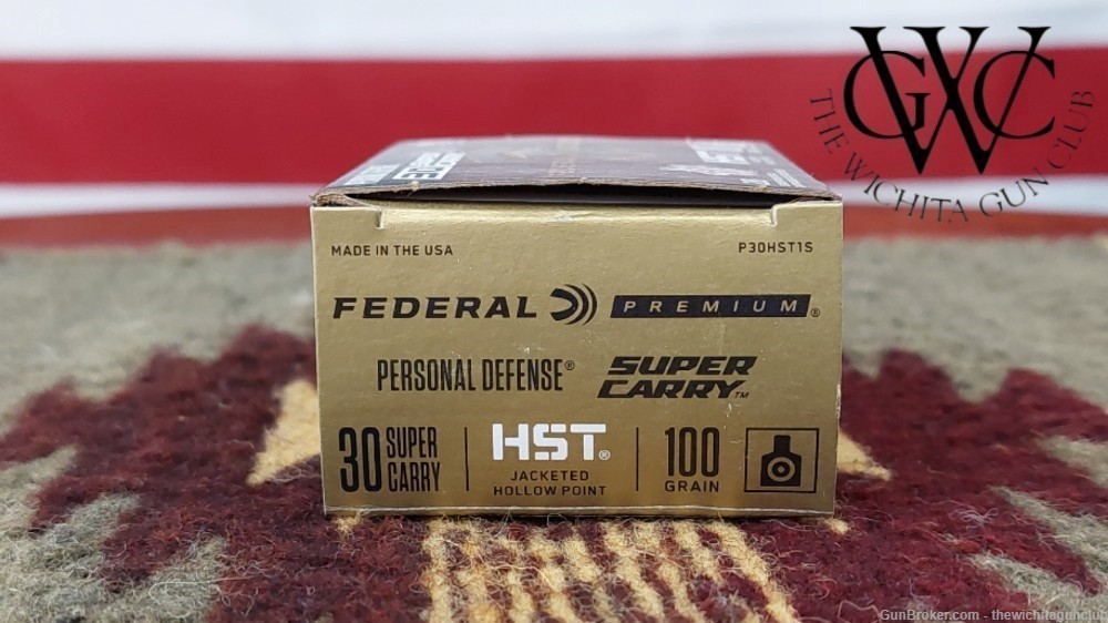 Federal Premium HST Personal Defense 30 Super Carry 100Gr 20 Rnd Box-img-1