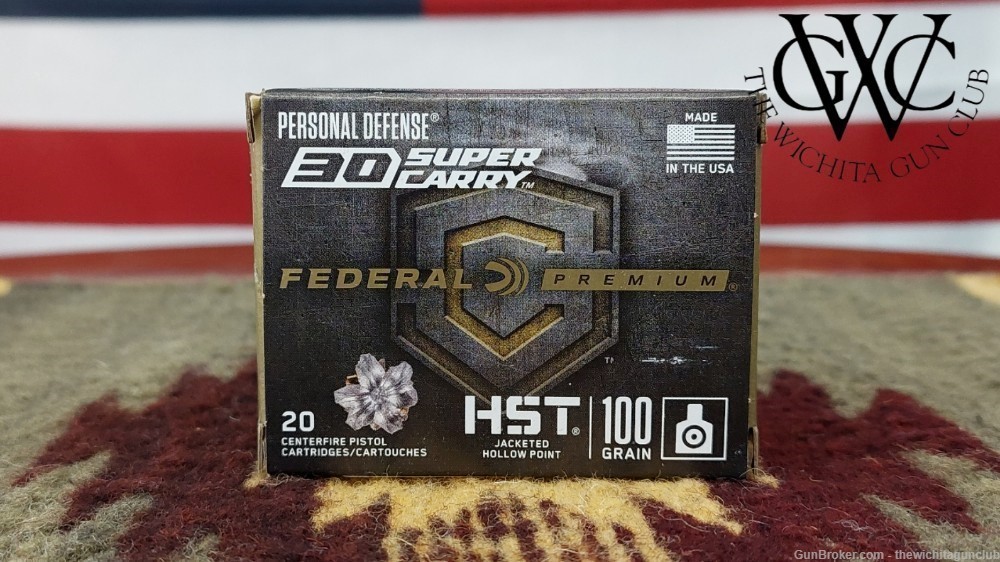 Federal Premium HST Personal Defense 30 Super Carry 100Gr 20 Rnd Box-img-0