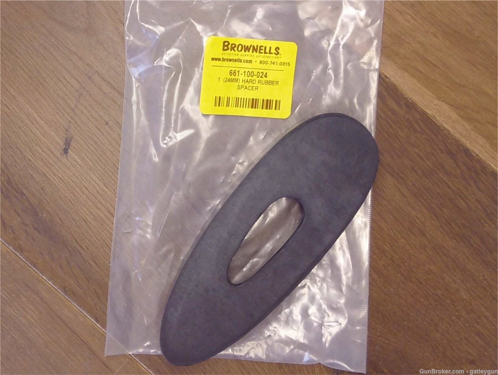 1 Inch Hard Rubber Spacer For Use on Rifle or Shotgun Stocks-img-0