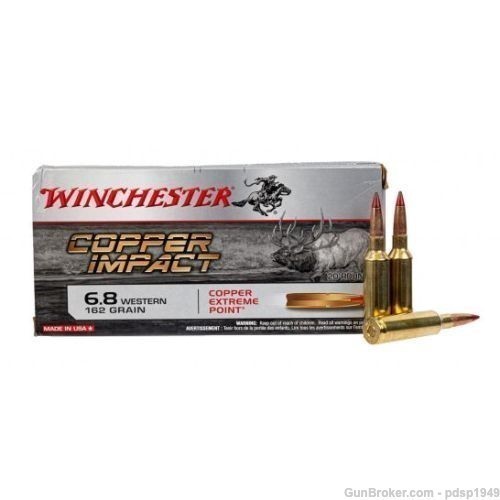 20rd Winchester Long Range 6.8 Western 162gr Copper Extreme Point X68WLF-img-0