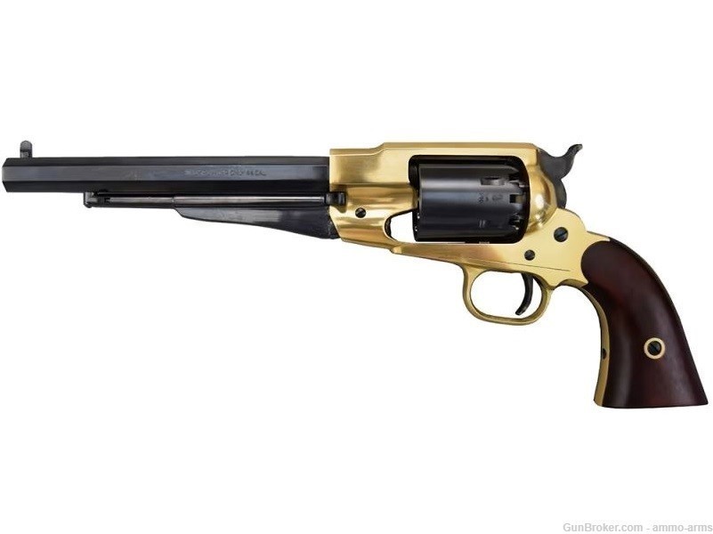 Traditions 1858 Army Brass .44 Caliber Revolver 8" Blued FR18581-img-2