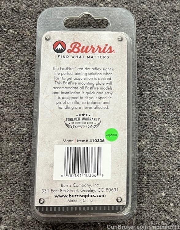 Burris, FastFire, Mount, Matte, For FastFire, S&W M&P-img-1