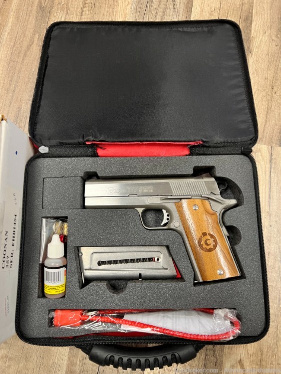 Coonan 357 Compact .357 Mag 1911 Stainless w/ Case & Extras mint-img-2