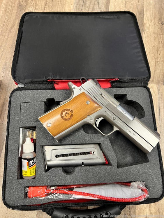 Coonan 357 Compact .357 Mag 1911 Stainless w/ Case & Extras mint-img-4