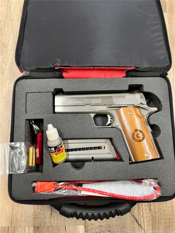 Coonan 357 Compact .357 Mag 1911 Stainless w/ Case & Extras mint-img-14