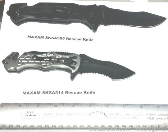 MAXAM SKSA514 And SKSA505 Rescue Knife 2 Pc Set-img-2