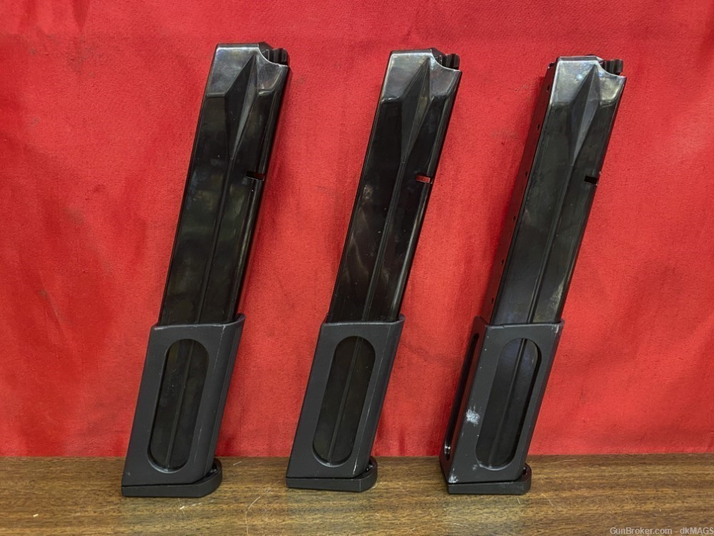 3 new factory Beretta 92FS CX4 30 Round 9MM Black Steel Magazines-img-5