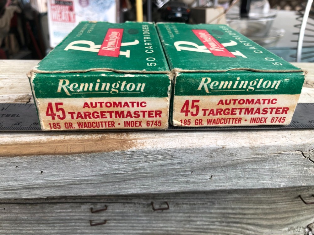Remington UMC 45 Auto Wad Cutter Targetmaster 185 GR MC One Box of 50-img-2