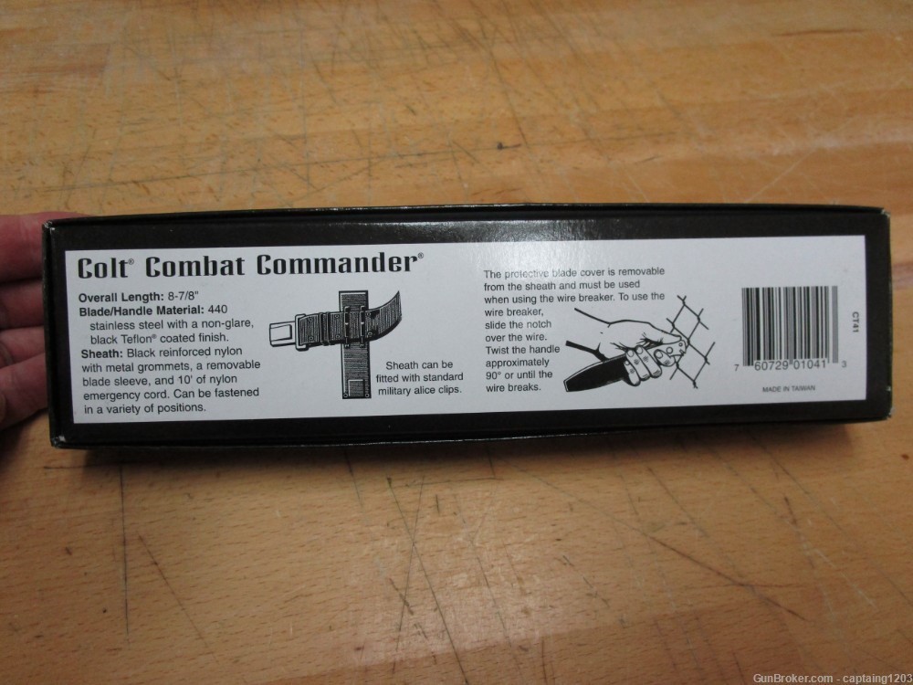 Colt Combat Commander (CT41) Fixed Blade Knife (United Cutlery-Taiwan) 1999-img-8