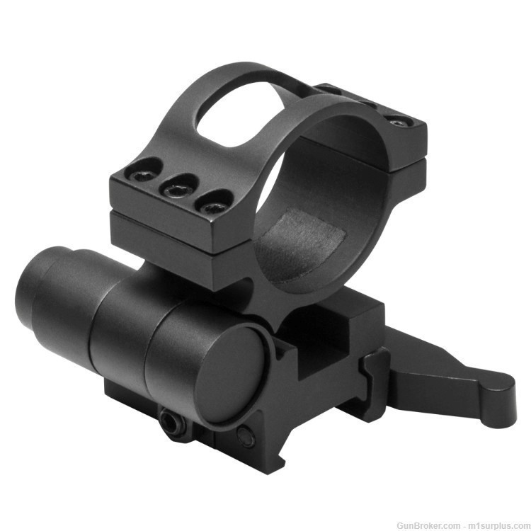 Tactical Flip To Side Picatinny Ring Mount fits 30mm Magnifier AR15 Colt M4-img-0