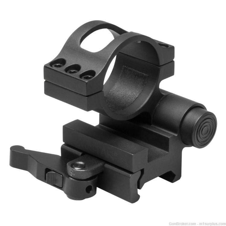 Tactical Flip To Side Picatinny Ring Mount fits 30mm Magnifier AR15 Colt M4-img-1