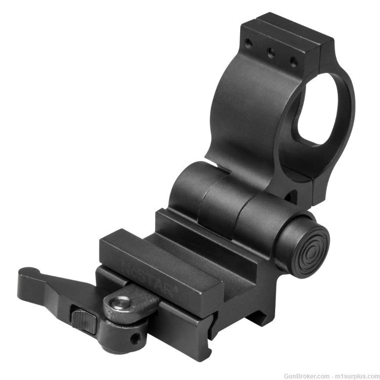 Tactical Flip To Side Picatinny Ring Mount fits 30mm Magnifier AR15 Colt M4-img-2