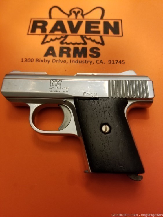 Raven / Phoenix Arms MP25, P25, Black Wood Grips (Sliding Safety)-img-5