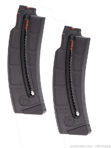 2-PACK Smith & Wesson S&W M&P15-22 22lr 25rd Black Factory Magazine-img-0