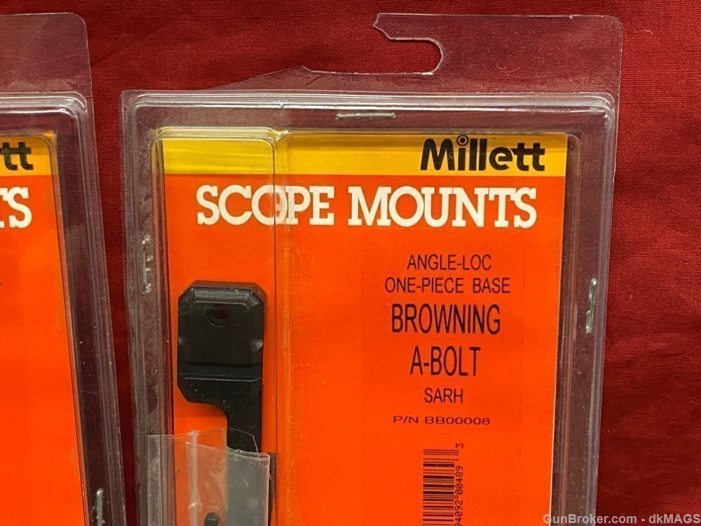 2 Millett Scope Mount Base For Browning A-Bolt Scope Bases-img-1
