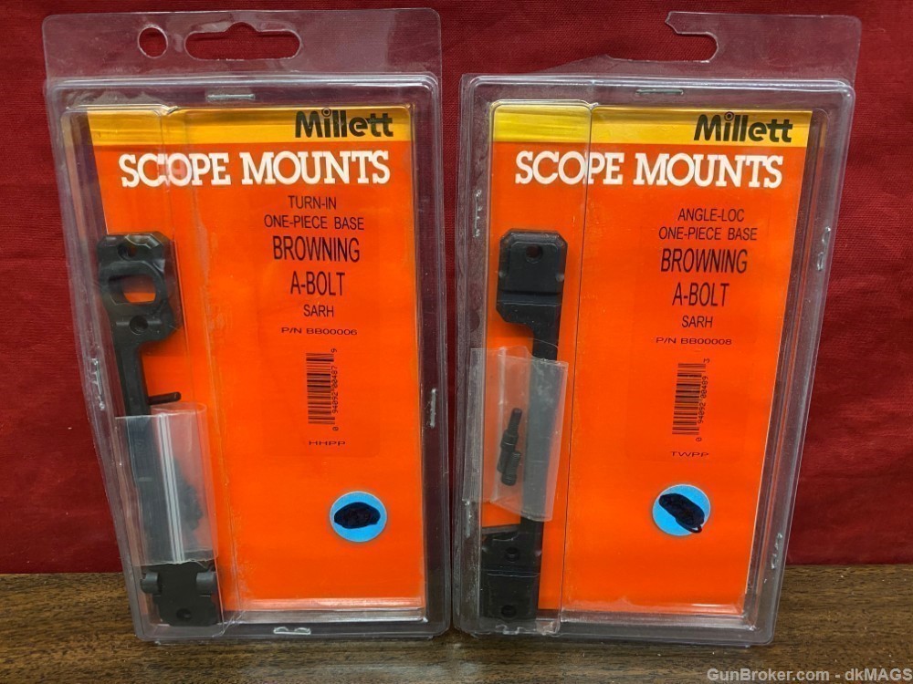 2 Millett Scope Mount Base For Browning A-Bolt Scope Bases-img-0