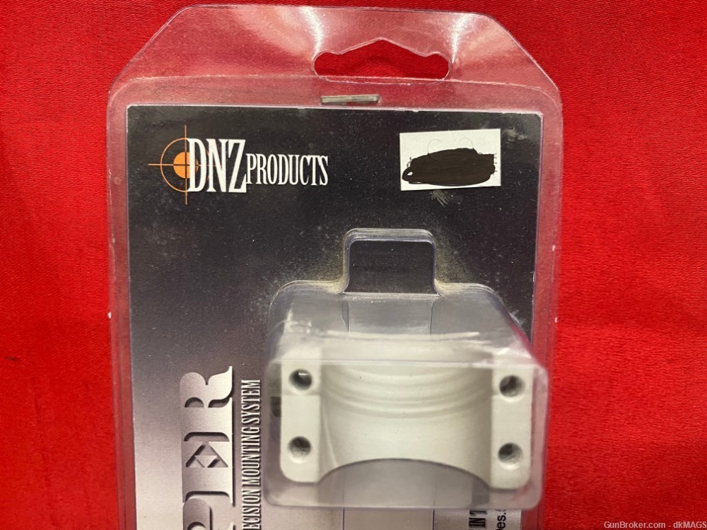 DNZ Products Freedom Reaper 2-Piece 1" Mounts Black/Silver Finish-img-1