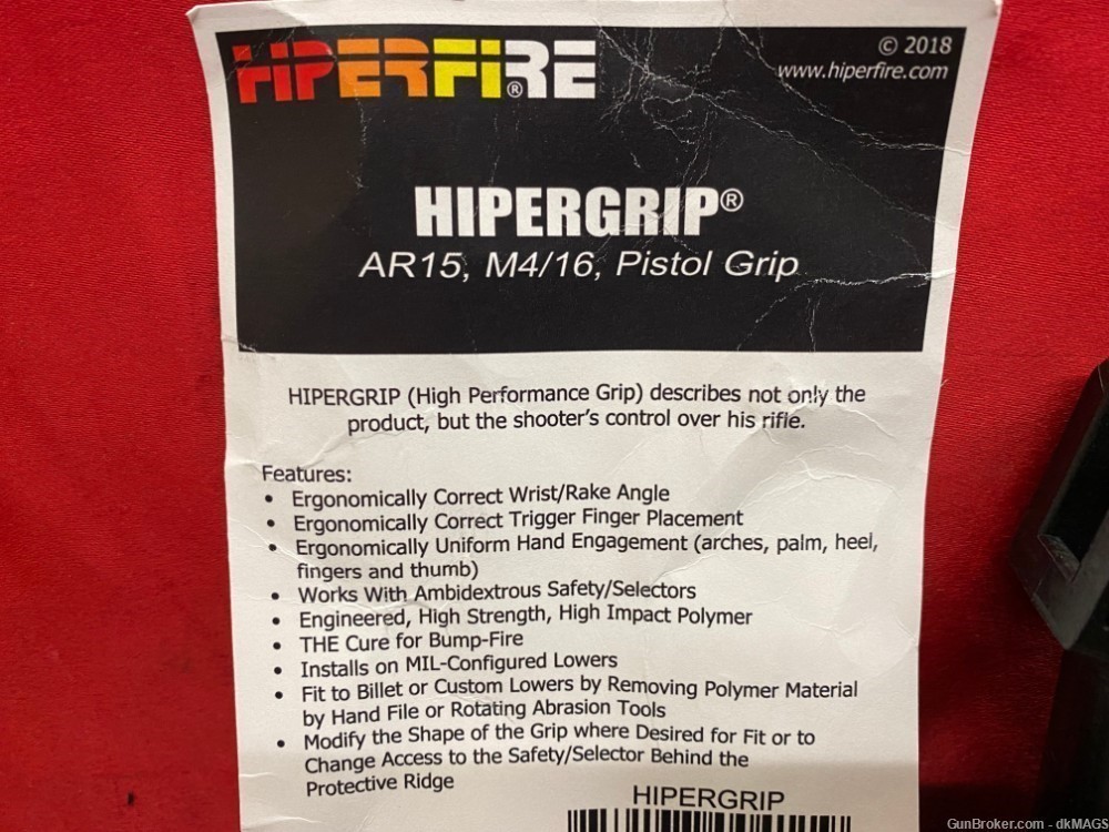 Hiperfire Hipergrip for AR-15, M4/16 Pistol Grip-img-2